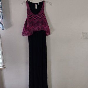 Tresics Black/Pink Long Dress